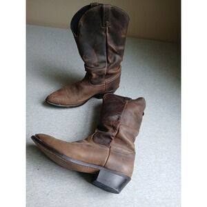 Laredo Boots Womens 9.5 Leather Western Cowboy Boho Slouch Toe Rand Boho